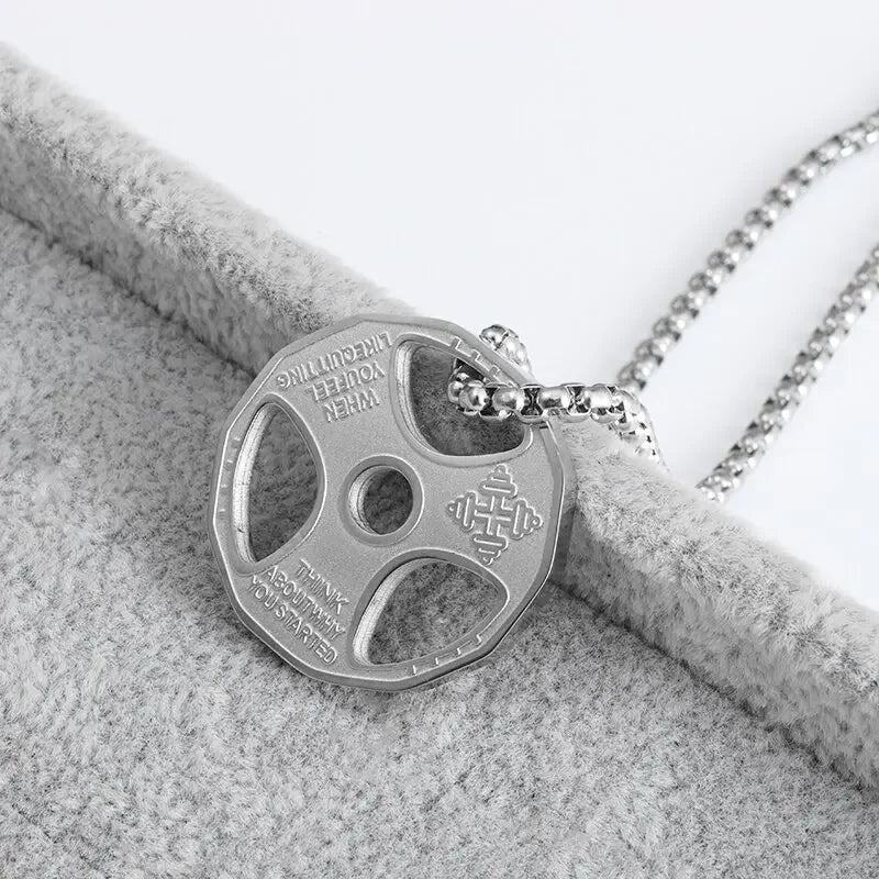 Stainless Steel Plate Necklace
