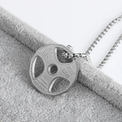 Stainless Steel Plate Necklace