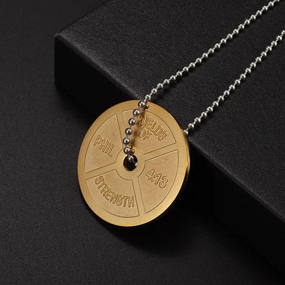 Stainless Steel Plate Necklace