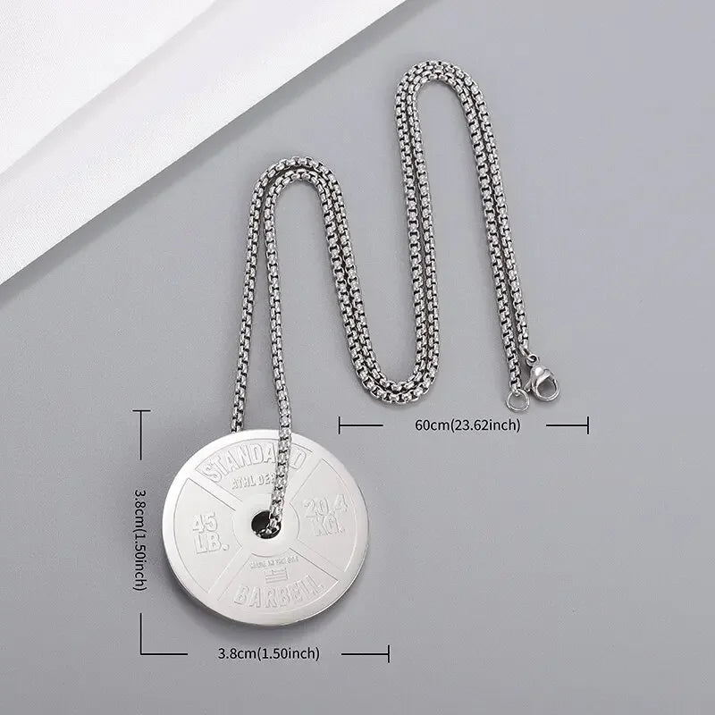 Stainless Steel Plate Necklace