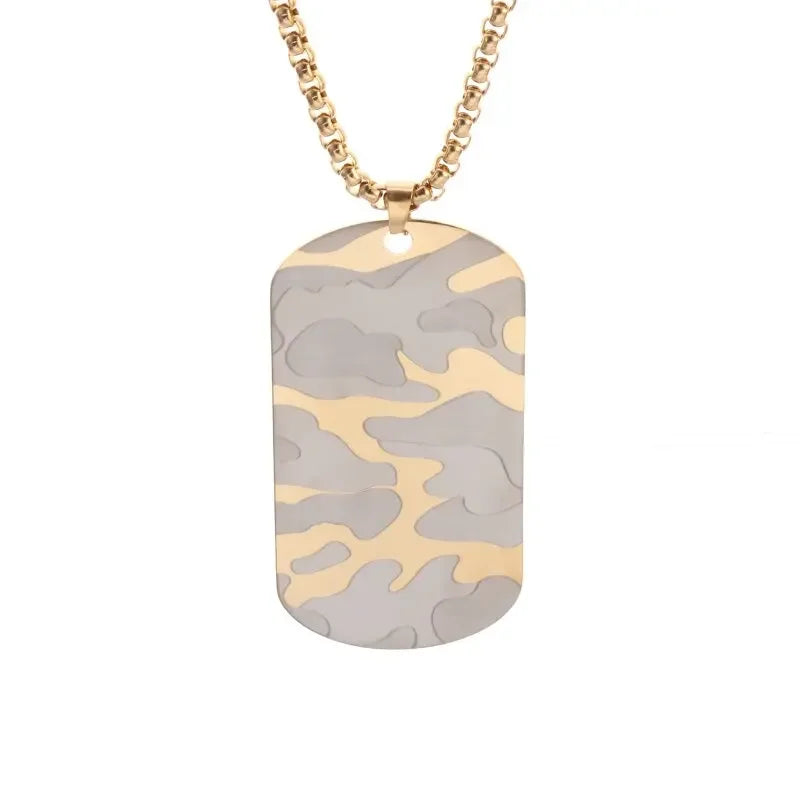 Stainless Steel Plate Necklace