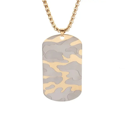 Stainless Steel Plate Necklace