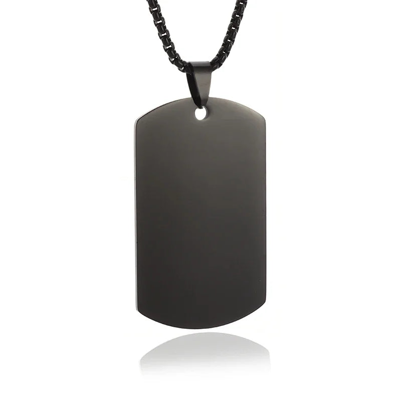 Stainless Steel Plate Necklace