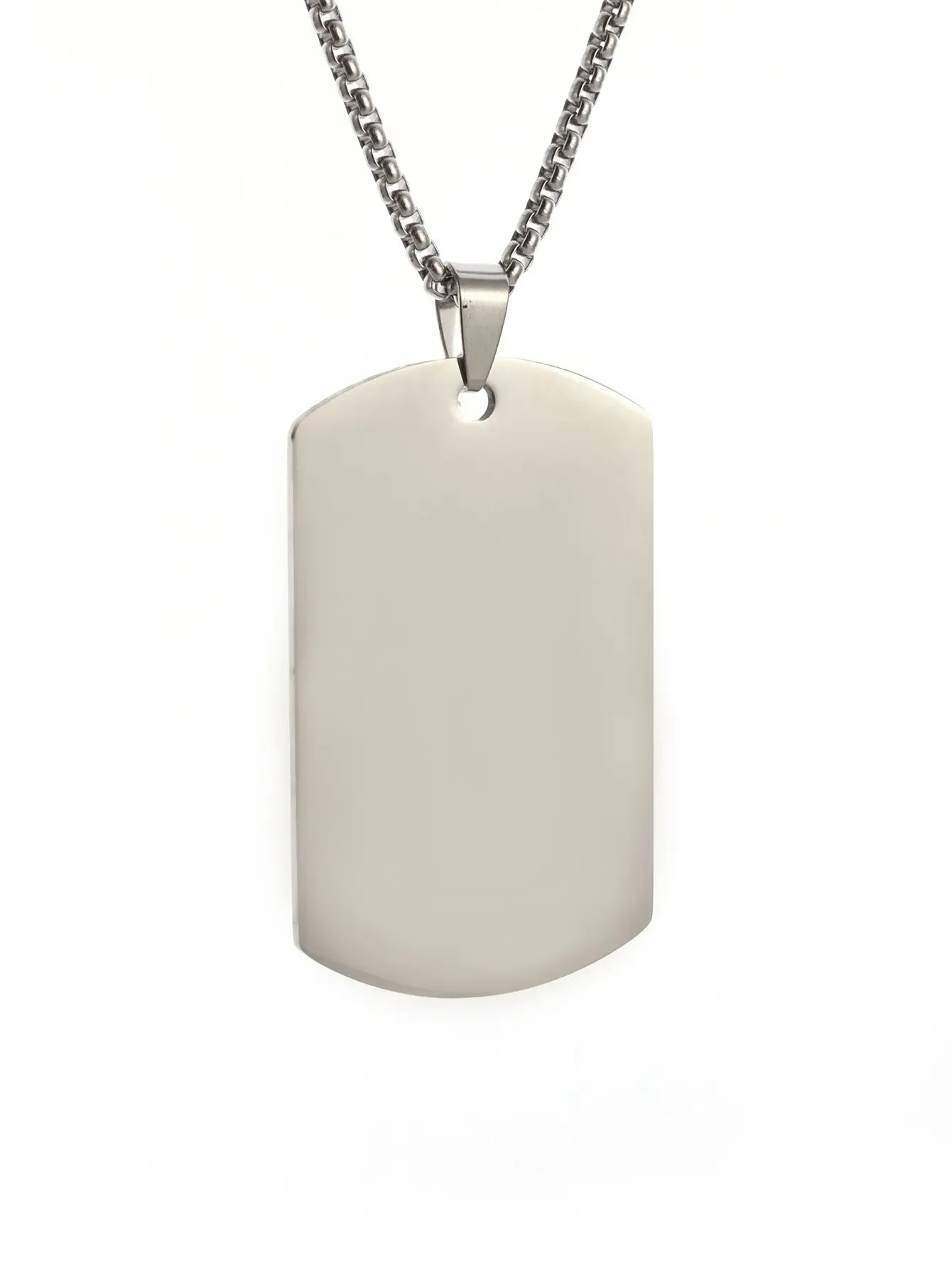 Stainless Steel Plate Necklace