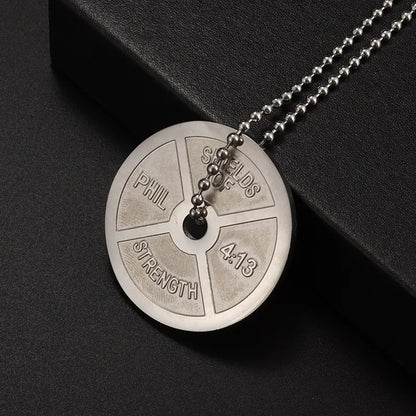 Stainless Steel Plate Necklace